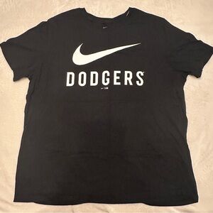 Nike Dodgers T-Shirt Black MLB Fan Tee Short Sleeve - XXL